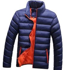 Autumn Winter Warm Windbreaker Men Jackets Mens Windbreaker, Outerwear Coats, Mandarin Collar, Warm Winter, Mens Coats, Sleeve Styles, Parka, Mens Jackets, Winter Jackets