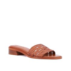 Vintage Foundry-Pamela Sandal Add to your summer look with the Vintage Foundry Pamela sandal. The slip-on sandal has a leather upper in a braided design exhibiting vintage flair. A matching block heel adds to the style and support. Summer Brown Woven Leather Sandals, Brown Woven Leather Sandals For Summer, Spring Closed Toe Sandals With Intrecciato Weave, Brown Woven Leather Sandals For Spring, Summer Woven Leather Mules For Vacation, Summer Vacation Woven Leather Mules, Casual Intrecciato Weave Sandals For Spring, Summer Open Toe Mules With Intrecciato Weave, Casual Sandals With Intrecciato Weave For Vacation