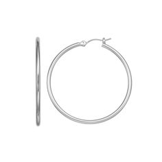 Polished to perfection, these classic Simply Vera Vera Wang hoop earrings are a must-have for every jewelry collection.EARRING DETAILS Diameter: 1.55 in. Backings: click-it  Metal: brass Plating: silver tone Finish: polished Not appropriate for children 14 years old and younger. Size: One Size. Gender: unisex. Age Group: adult. Classic Circle Hypoallergenic Earrings, Classic Hypoallergenic Circle Earrings, Classic Hypoallergenic Circular Earrings, Classic Round Hypoallergenic Hoop Earrings, Classic Hypoallergenic Round Hoop Earrings, Classic Hypoallergenic Hoop Earrings, Classic Circular Earrings For Pierced Ears, Classic Circular Earrings, Classic Hoop Earrings For Anniversary