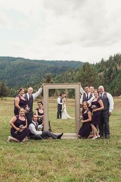 a group of people posing for a photo in front of a mirror with the words, save from weddinggawker