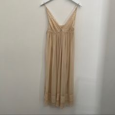 Tufi Duek For Calypso Cream Silk Chiffon Grecian Style Dress With Silk Lining. Beautiful Cut-Out Silk Fabric, Flowy, Elegant. 41” Length From Shoulder. Euc.. Worn Once. Tufi Duek Acclaimed Brazilian Designer. #Weddingdress #Boho #Ullajohnson #Isabelmarant #Bohemian #Empire #Silk #Calypso #Silkdress #Summerdress #Tufiduek Grecian Style Dress, Grecian Dress, Grecian Style, Cream Silk, Ulla Johnson, Silk Chiffon, Style Dress, Isabel Marant, Silk Fabric