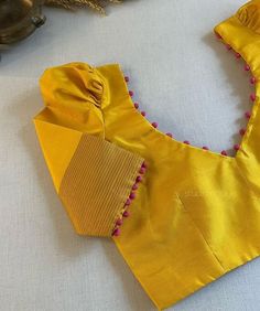 Blue Yellow Blouse Design, Simple Patchwork Blouse Designs, Plain Blouse Designs Latest Back Side, Yellow Blouse Design Silk, Batch Work Blouse Designs, Hand Models For Blouses, Plain Blouse Designs Latest Silk, Blouse Hands Models Latest, Yellow Blouse Design