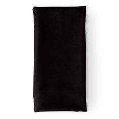 a black napkin on a white background