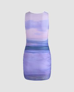 Details: Bodycon dress withtie dye printDress Length: MidiSleeve Length: SleevelessMaterials: 95% Cotton + 5% Spandex Skirt Heels, Dress With Tie, Lilac Dress, Knit Midi, Maxi Dresses Casual, Knit Midi Dress, Crop Top Blouse, Tie Dye Print, Knitwear Cardigan