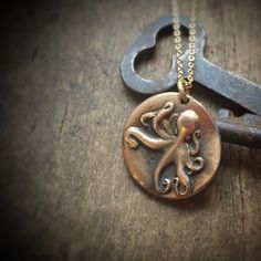 Octopus Necklace, Kraken Jewelry, Octopus Tentacle Beach Jewelry, Boho Jewelry, Gold Necklace Ocean Boho Jewelry Gold, Jewelry Gold Necklace, Octopus Jewelry, Schmuck Gold, Beach Jewelry Boho, Octopus Necklace, Octopus Pendant, Octopus Tentacles, The Octopus