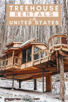 Check out these epic treehouse masterpieces where you can live out your childhood dreams. Here are 15 of the best treehouse rentals across the US sure to meet your need for a secluded getaway in the woods. Treehouse honeymoon usa | treehouse resorts usa | airbnb treehouse usa | unique places to stay in the us | best places to stay in us | treehouse vacation usa | unique vacation rentals usa | tree house vacation rentals usa | treehouse USA #usa #travel #treehouse Treehouse Vacations, Resorts Usa, Treehouse Rentals, Honeymoon Usa, Unique Vacation Rentals, Childhood Dreams