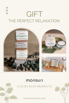 Looking for a perfect gift? Give the gift of relaxation with Monsuri's range of luxury bath products. From calming bath bombs to soothing bath salts, provide an escape from stress for your loved ones. #PerfectGift #MonsuriBathProducts #RelaxationGift" Calming Essential Oils, Spiritual Bath