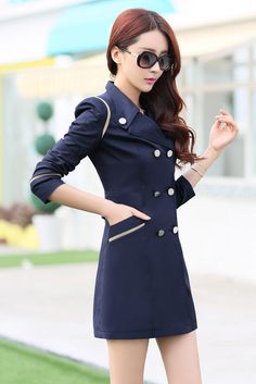 This type of coat belongs to fashionable style. The lapel collar will make the women look more normal if they wear it. The slim fit type can show the slender figures of the girls and ladies wearing it. I believe that it won?¡¥t let you down.Color: Khaki, Black, Purplish Red, Orange Pink, Yellow, Navy, Army GreenSize: M, L, XL, 2XL, 3XLClothes Type: CoatMaterial: CottonType: SlimClothing Length: LongSleeve Length: Long SleevesPattern Type: Pure ColorStyle: Fashion Package Contents: 1 x Coat Trenchcoat Style, Spring Outwear, Spring Trench Coat, Casual Trench Coat, Soft Girl Outfits, Red Swimwear, Trench Coat Style, Coat Women Fashion, Outwear Coat