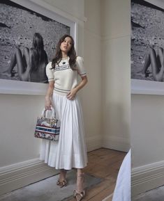 Christian Dior Skirt, Dior Skirt Outfit, Dior Dress Casual, Dior Skirt, Career Outfits, Dior Dress, Korean Girl Fashion, Luxury Dress, Fashion Design Clothes