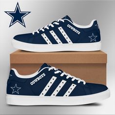 Lightweight construction with breathable mesh fabric provides a comfortable and flawless fit. Cow Shoes, Cowboys Football, Low Top Shoes, Expressive Fashion, Shoes Sport, White Sneakers Women, Lgbt Pride, Classic Silhouette, Dinosaur Print