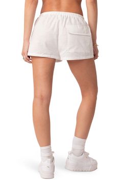 These breezy cotton drawstring shorts are a warm-weather delight made with three pockets for all you carry from one activity to the next. Elastic/drawstring waist 100% cotton Hand wash, dry flat Imported Drawstring Shorts, Warm Weather, Drawstring Waist, White Shorts, Carry On, The Next, Nordstrom, Size Medium, Womens Shorts