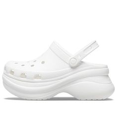 Crocs Sandals White Crocs, Casual Sandals Womens, Crocs Sandals, Slides Slippers, Crocs Classic Clogs, Womens Sandals Summer, Outdoor Slippers, Outdoor Sandals, White Sandals