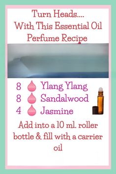 Homemade Perfume With Essential Oils, Diy Perfume Essential Oils, Apothecary Recipes, Body Spray Recipe, Diy Perfumes, Body Oil Diy, Perfume Business, Perfume Blends