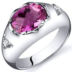 Pink Sapphire Ring Sterling Silver Oval Shape 2.5 Carats SR10402 top Jewelry Questions, Sapphire Solitaire Ring, Sapphire Solitaire, Pink Sapphire Ring, Sterling Silver Engagement Rings, Special Jewelry, Silver Engagement Rings, Three Stone Rings, Classic Ring