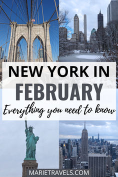 New York City landmarks in February Weekend New York Trip, New York City In February, New York Aesthetic February, Nyc In February, New York In February, New York Itenary, New York Itenery, Nyc February, Day Trips From Boston