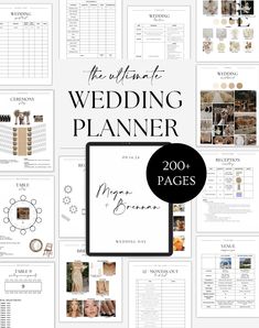 the ultimate wedding planner with images and text