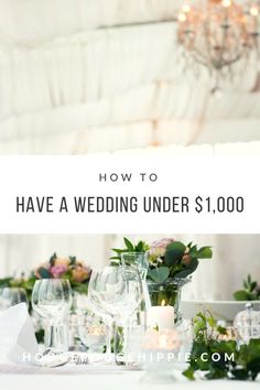 a table set with flowers and candles for a wedding under $ 1, 000 in shipping