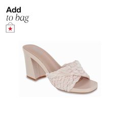 in stock Pink Sandals Heels, Woven Leather Sandals, Square Toe Sandals, Woven Sandals, Sandal Online, Spring Look, Sandal Heels, Leather Weaving, Spring Looks