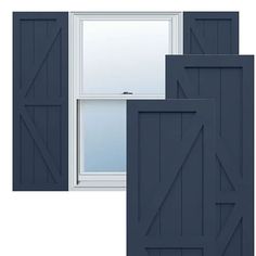 three different types of doors and windows