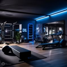 the gym is equipped with all kinds of exercise equipment, including machines and treadmills