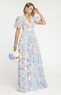 Blue Amethyst, Unique Dress, Dress Gown