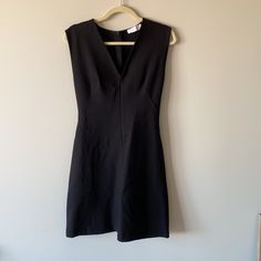 Everlane The Sleeveless V-Neck Flare Dress Size: 2 Color: Black Will Photograph And Post Black Sleeveless V-neck Dress For Date Night, Black V-neck Sleeveless Dress For Work, Black Sleeveless V-neck Dress, Black V-neck Sleeveless Dress For Date Night, Casual Sleeveless V-neck Dress For Work, Elegant Fitted Everlane Dress, Chic Black Sleeveless V-neck Dress, Mock Neck Tshirt, Red Shirt Dress