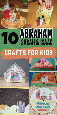 the top ten crafts for kids to make with paper and construction materials, including an origa