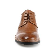 The dapper details on the Irwin derby by Vance Co. leave an impression. The uppers of this business casual derby are made of soft vegan leather and a traditional lace-up fastening. The design is grounded by an extremely supportive 6 mm Tru Comfort Foam footbed and a sturdy rubber sole. At Vance Co. our goal is to bring you shoes that will add texture and style to any outfit and give you that added confidence with every step you take. Spring Semi-formal Oxford Dress Shoes, Spring Oxford Dress Shoes For Semi-formal Occasions, Brown Lace-up Shoes For Business Casual In Fall, Spring Oxford Lace-up Shoes For Business Casual, Oxford Lace-up Shoes For Business Casual In Spring, Fall Semi-formal Goodyear Welted Oxfords, Fitted Oxford Derby Shoes For Work, Classic Lace-up Shoes For Spring Semi-formal, Classic Lace-up Shoes For Semi-formal Spring Occasions