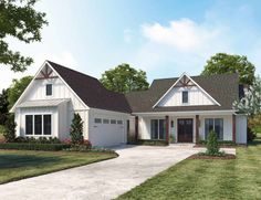 this is a computer rendering of these house plans