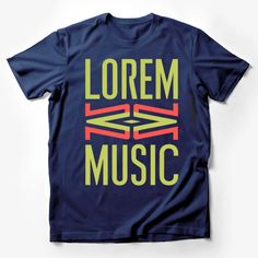 Unisex Lorem Ipsum Music Graphic Tee, Vibrant Red and Green Design Male T-Shirt Custom graphic T-Shirt.Customize your color Drummer T Shirts, Mens Tops Fashion, Typography Shirts, Cat Graphic Tee, Trendy Fashion Tops, Casual Summer Shirts, Friends Shirt, Art Shirts, Pride Shirts