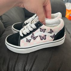 Reposhing This Item, My Daughter Did Now Fit This Size 13. Like New Never Worn. Black Spring Sneakers For School, Black Sneakers For School In Spring, Black School Sneakers For Spring, Cute Vans Sneakers For School, Cute Vans Sneakers For Spring, Spring Vans Sneakers, Cute Pink Vans Sneakers, Shoes Vans, Vans Black