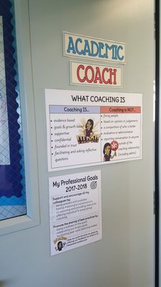 a sign on the side of a door that says,'what coaching is my professional coach? '