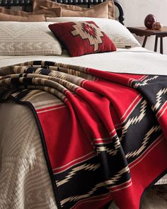 The College Fund Water Blanket - Your Western Decor Pendleton Bedroom, Pendleton Bedding, Pendleton Blankets, Edward S Curtis, Navajo Blanket, Western Bedroom Decor, Western Bedroom, Pendleton Blanket, Barn Renovation