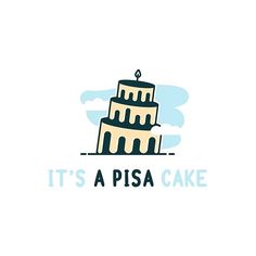 it's a pisa cake logo design for an italian restaurant and bakery company