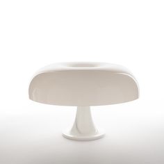 an image of a white table lamp on a white background with room for your text