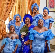 AsoEbiBella.com presents – Aso Ebi Styles We Love -Vol. 347 | BellaNaija Lace Gown Styles Aso Ebi, Mali Fashion, Blue Lace Gown, Nigerian Bridesmaid Dresses, African Print Wedding Dress, Senegal Fashion, Aso Ebi Dresses, African Bridesmaids, Fav Outfit