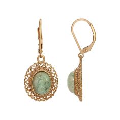 Add a vintage-inspired finishing touch to any ensemble with these filigree drop earrings from 1928. Click on this JEWELRY & WATCHES GUIDE to learn about fit, styles, materials and more! Add a vintage-inspired finishing touch to any ensemble with these filigree drop earrings from 1928. Click on this JEWELRY & WATCHES GUIDE to learn about fit, styles, materials and more! FEATURES Length: 1.4 in. Backings: leverback Nickel safe Metal: alloy Material: acrylic Finish: polished Not appropriate for chi Jewelry Earrings Dangle, To Learn, Vintage Inspired, Jewelry Watches, Dangle Earrings, Jewelry Earrings, Women Jewelry, Drop Earrings, Green