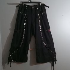 Extremely Rare Vintage Tripp Nyc Pants Adult Size Xs Black Wide Leg Baggy Chains Locks Skull Goth Rave. Goth Baggy Pants, Black Baggy Grunge Pants, Baggy Black Vintage Pants, Tripp Nyc Skull Pants, Vintage Tripp Nyc, Tripp Nyc Pants, Goth Rave, Goth Pants, Mustard Pants