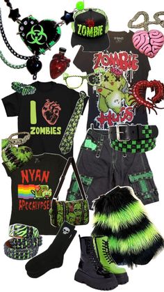 Zombie Scene, Scene Clothing, Zombie Clothes, Silly Clothes, Scene Core, Alt Outfits, Scene Fashion