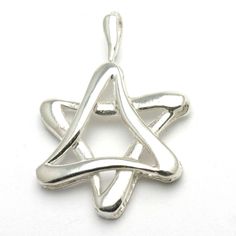 Sterling Silver Jewish Star of David Pendant Swirl from JewelryJudaica Jewish Artwork, Jewish Stuff, Double Triangle, Jewish Girl, Jewish Culture