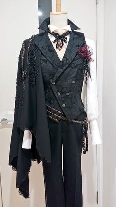 Fantasy Ball Male Outfit, Ball Suits For Men, Masquerade Outfit, Ring Master, Victorian Clothing, 20th Birthday, Prom Outfits, Character Designs