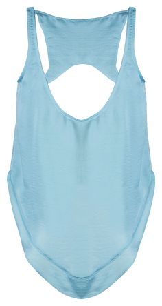 An updated take on the classic racer back style tank. Constructed in silky, smooth, fluid satin with clean lines. Luxuriously soft to the touch. Featuring cut out detail on back piece, french seams and a high-low hem. Item has a slightly oversized, slouchy fit. Looks great paired with the vegan satin trim shorts or vegan leather mini skirts. Model is 5'11"/180.34 cm and is wearing a size S 100% Vegan Satin Professional Specialist Clean or Hand Wash Sizes not seen are sold out.Email style@delikat Back Piece, Back Pieces, French Seam, Leather Mini Skirts, Blue Satin, High Low Hem, Racer Back, Leather Mini, Black Satin