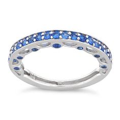 Band width: 2.8mm

Shank width: 2.0mm



Stone material: blue cubic zirconia

Stone shape: round

Center stone carat weight: 0.3 ct.

Total number of CZ stones: 37 in Size 6

Stone setting: Prong setting



Metal: 925 sterling silver

Plating: rhodium plated

Finish: high polish Sapphire Eternity Ring, Jewelry Pliers, Stone Setting, Cz Ring, Cz Stone, Vintage Jewellery, Stone Settings, Blue Stone, Diamond Wedding Bands