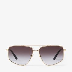 The Alyssa sunglasses are a modern update to a classic avaiator silhouette. They feature brown gradient shaded lenses and are complimented by our signature Jimmy Choo logo. Jimmy Choo Logo, Bridal Flat Sandals, Bridal Boots, Bridal Flats, Gold Aviator Sunglasses, Bridesmaid Bags, Garnet And Gold, Jimmy Choo Sunglasses, Milano Fashion Week