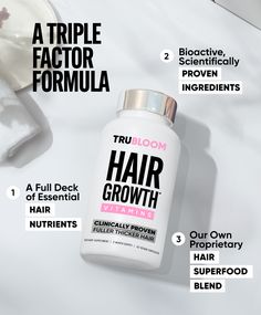 ✔️CLINICALLY PROVEN FORMULA: In a large, Government Published Clinical Study, to grow Significantly Thicker, Fuller and Longer Hair, with Dramatically Reduced Hair Fall – all within just 60 Days, with even more results at 90 Days. It’s a Natural, 100% Drug-Free Solution for Hair Thinning and Hair Loss; with no side effects.✔️AFFORDABLE HAIR GROWTH: $53.95 for a 2 Month Supply is just $26.98/mo (less than $1 a day) including FREE US SHIPPING!✔️100 DAY MONEY BACK GUARANTEE: If you are not delighte Hair Thinning Remedies Woman Sephora, Grow Strong Hair Pack, Vitamine For Hair Growth, Vitamins For Growing Hair, Hair Thickening Growth, Spironolactone Hair Growth, Hair Thickening Diet, Best Thinning Hair Products, Biotin Before After Hair Growth