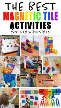 the best magnetic tile activities for preschoolers