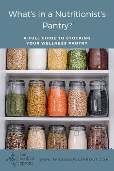 an open refrigerator filled with lots of different types of grains and beans in glass jars