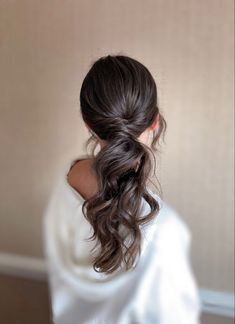 Ponytail Bridal Hair, Bridesmaid Ponytail, Low Pony Hairstyles, Prom Ponytail Hairstyles, Wedding Ponytail Hairstyles, Fancy Ponytail, Wedding Ponytail, Low Ponytail Hairstyles