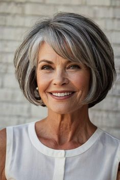 36 Short Haircuts For Women Over 60: A Guide to Timeless Styles - Bangz Hair Design Posture Tips, Long Hair On Top, Short Haircuts For Women, Shoulder Length Hair Cuts, Short Wavy Hair, Haircuts For Fine Hair