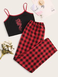 Cute Lounge Outfits, Pajama Outfits, Cute Lazy Outfits, Lazy Outfits, Dragon Print, Crop Top Outfits, Cute Comfy Outfits